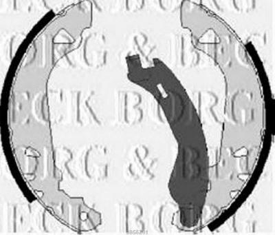 BORG & BECK bbs6201 -  Комплект тормозных колодок